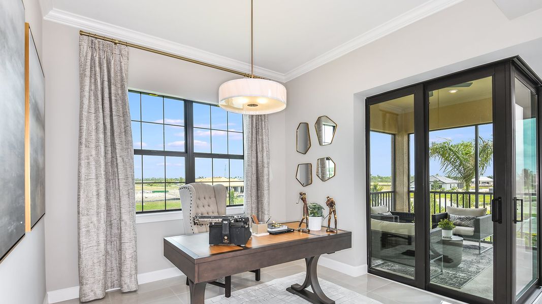Furnished interior view inside a new home in Esplanade by the Islands Coach Homes, Naples (Image 23).