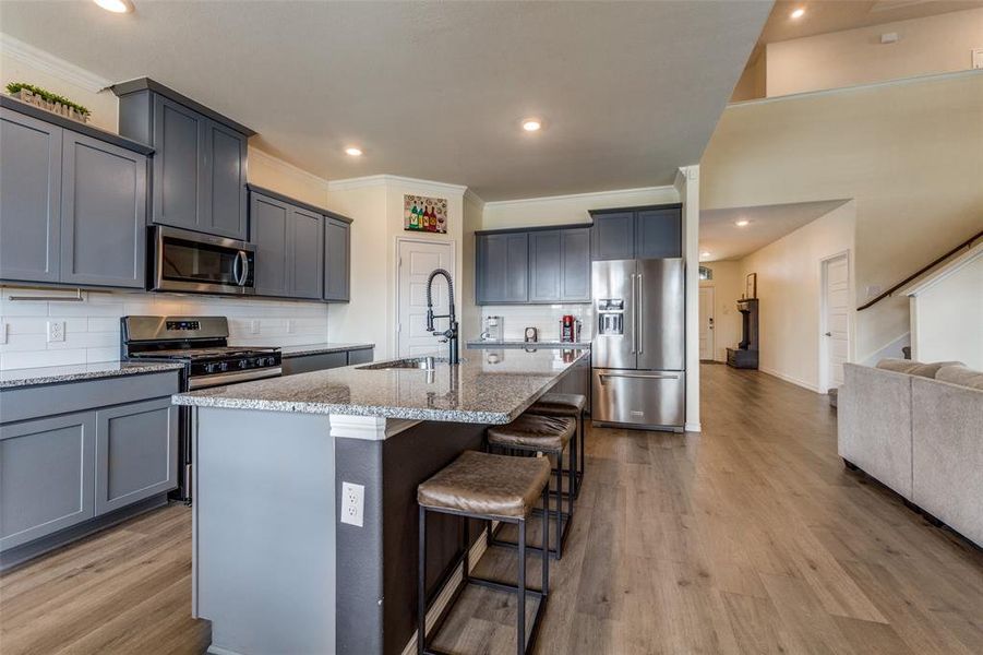 Furnished interior view inside a new home in , Little Elm (Image 19). Furnished interior view inside a new home in , Little Elm (Image 19).