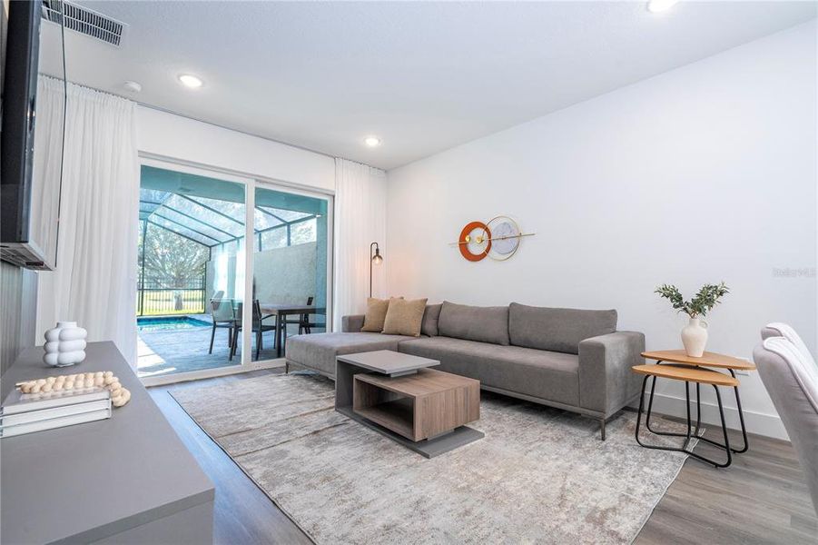 Furnished interior view inside a new home in , Kissimmee (Image 25).