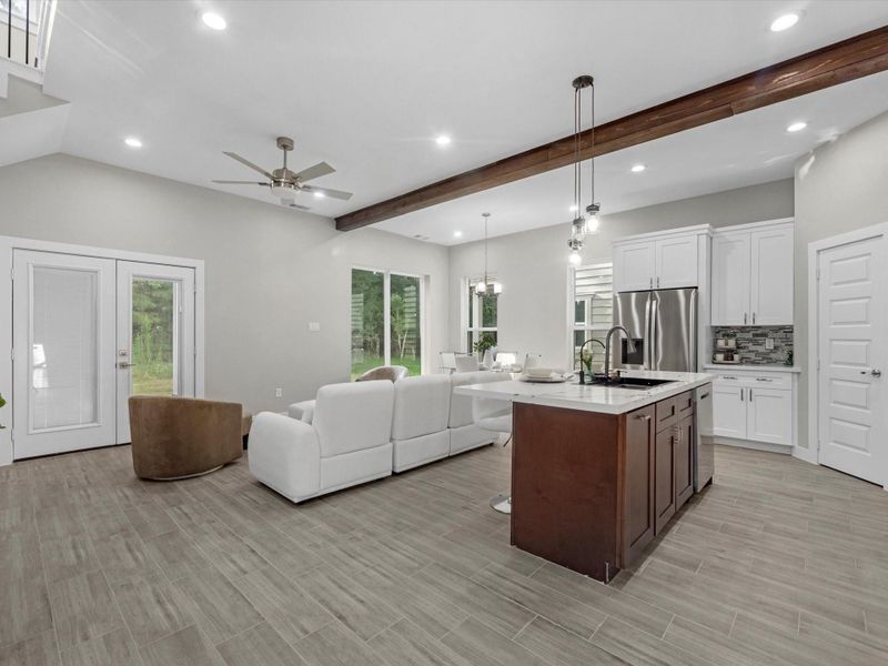 Furnished interior view inside a new home in , Houston (Image 4).