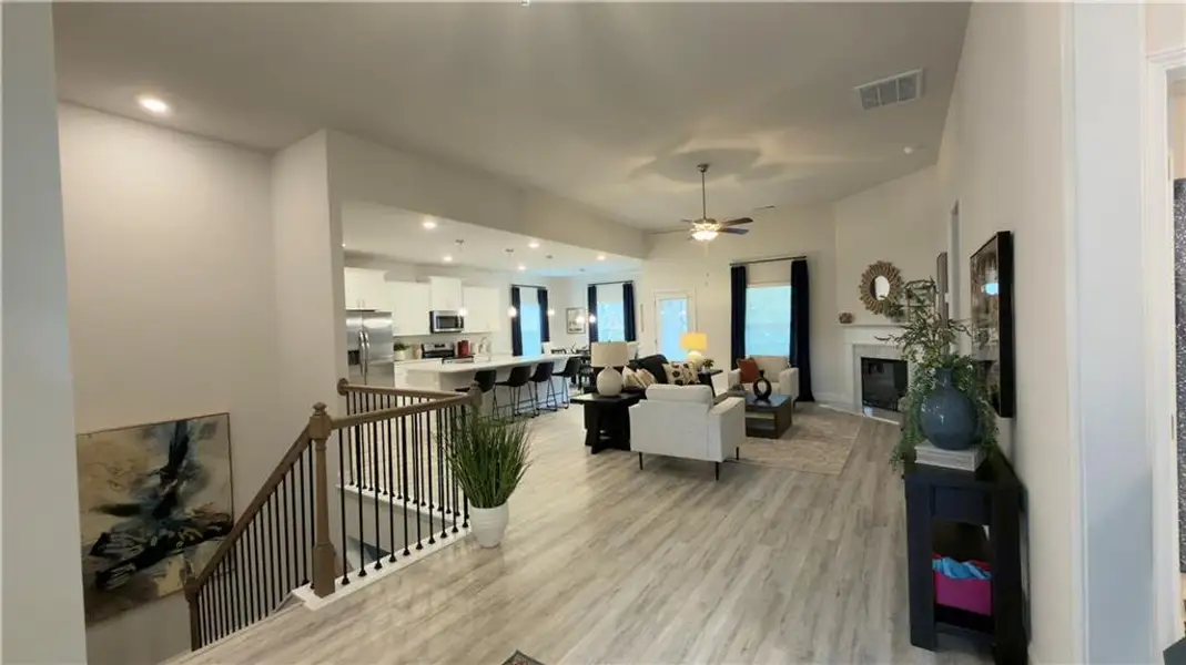 Furnished interior view inside a new home in Habersham Meadows, Demorest (Image 9).