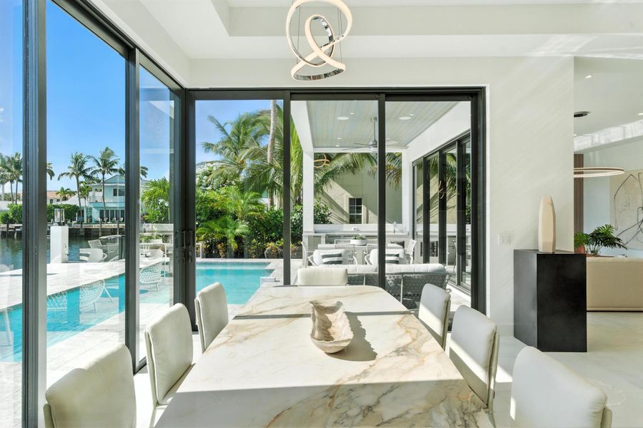 Furnished interior view inside a new home in , Boca Raton (Image 45).