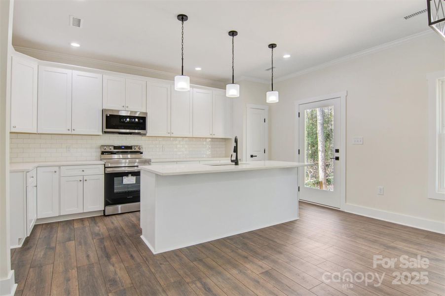 Furnished interior view inside a new home in , Hickory (Image 6).