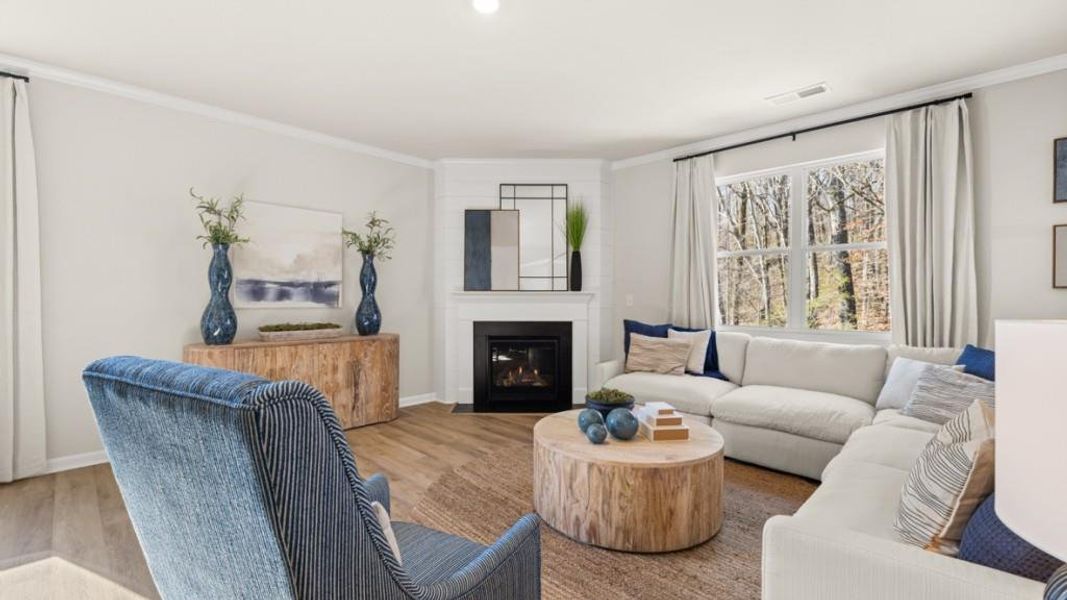 Furnished interior view inside a new home in Liberty Crossing, Braselton (Image 7).