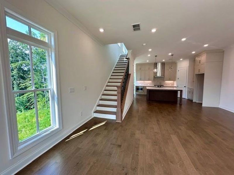 Spacious, unfurnished interior of a new home in Ward's Crossing Townhomes, Johns Creek (Image 15). Spacious, unfurnished interior of a new home in Ward's Crossing Townhomes, Johns Creek (Image 15).