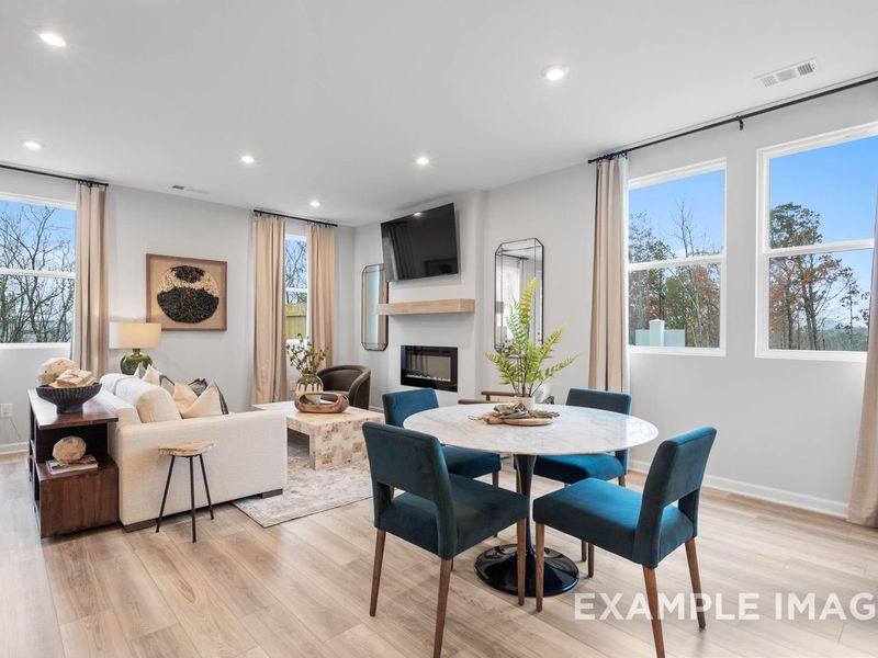 Furnished interior view inside a new home in Townes at North Main, Lillington (Image 11).