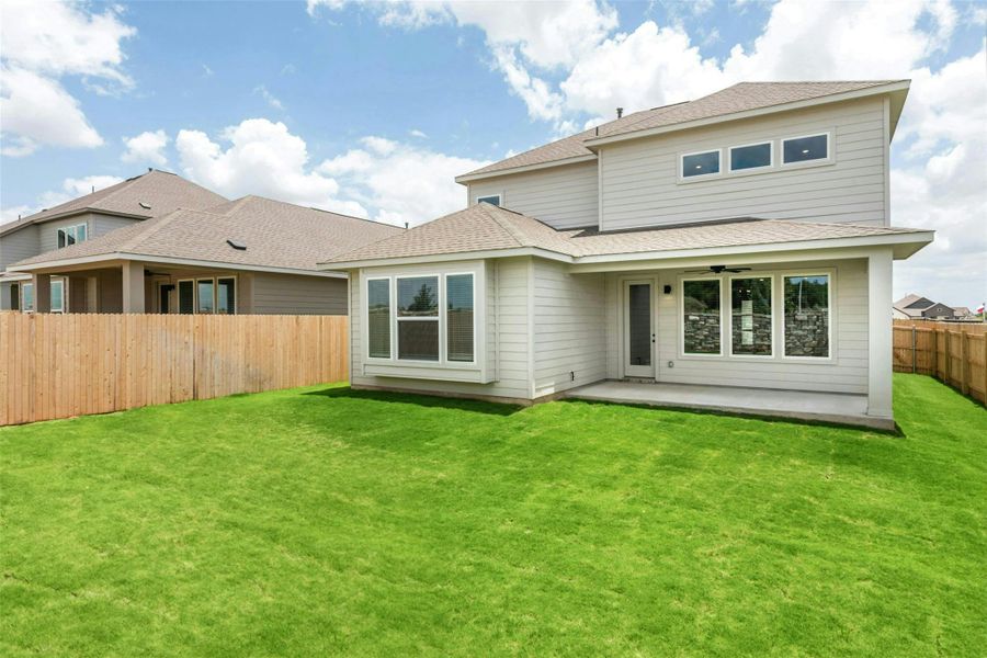 Exterior details and patio area of a home in East View Farms, Georgetown (Image 3).
