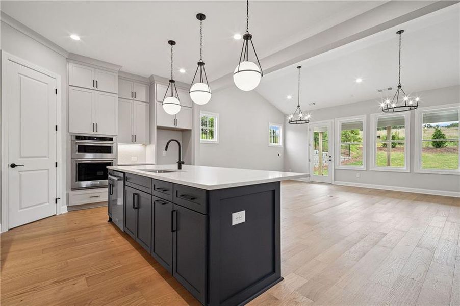 Furnished interior view inside a new home in Lakeside at River Green, Canton (Image 6).