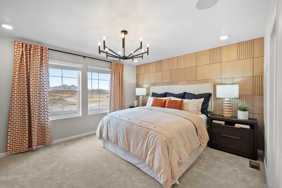 Furnished interior view inside a new home in Trailstone, Arvada (Image 6).