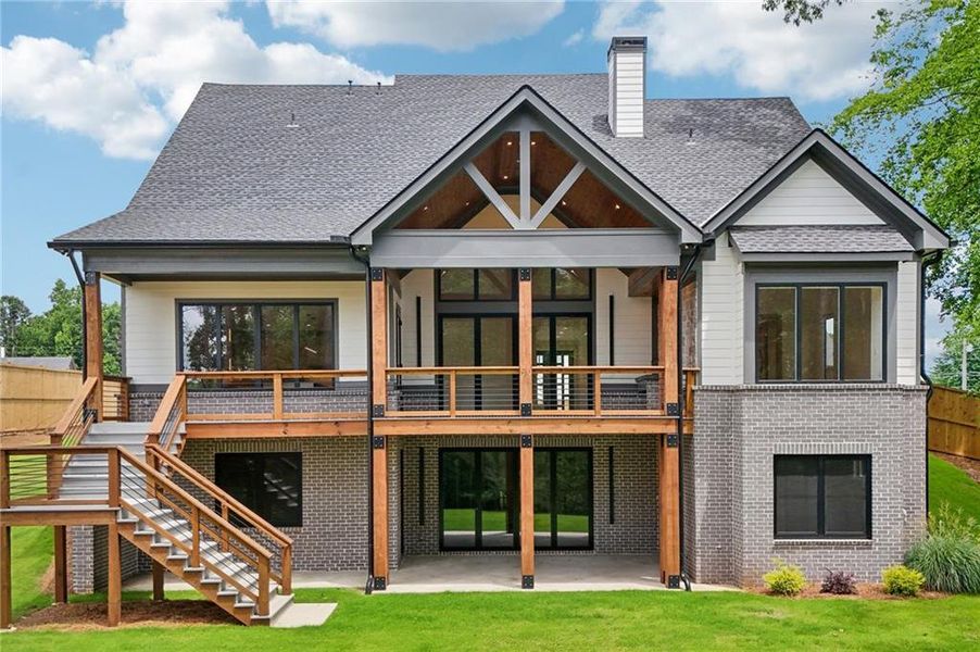 Front exterior of a new home in , Cumming, GA, highlighting curb appeal (Image 36). Front exterior of a new home in , Cumming, GA, highlighting curb appeal (Image 36).
