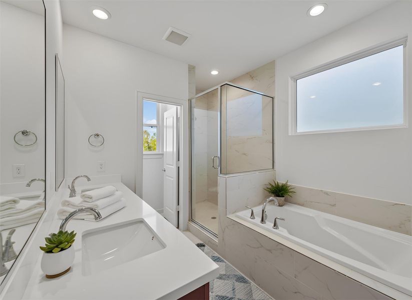 Furnished interior view inside a new home in Highland Commons, Houston (Image 7).