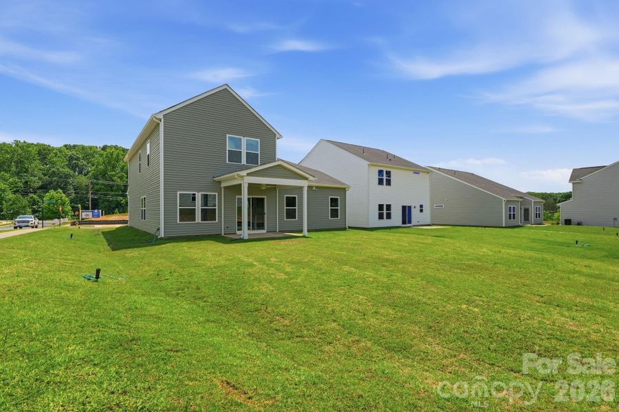Exterior details and patio area of a home in Piper Creek, Newton (Image 3).