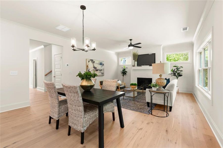 Furnished interior view inside a new home in , Covington (Image 8).