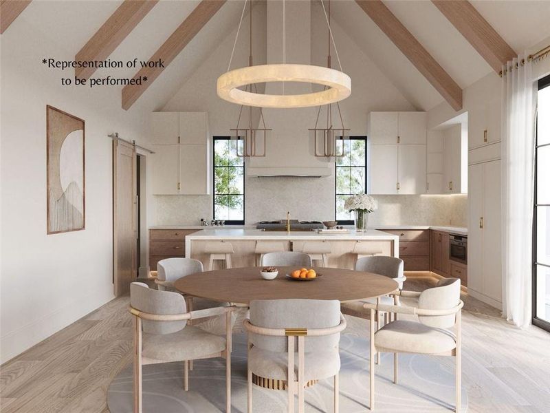 Furnished interior view inside a new home in , Alpharetta (Image 5).