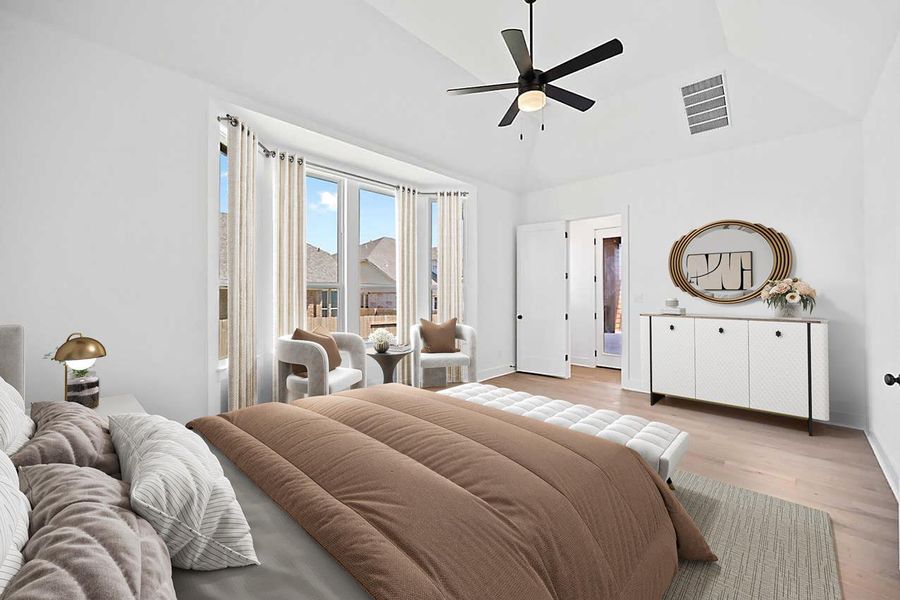 Furnished interior in a model home at Flora in Hutto (Image 11). Furnished interior in a model home at Flora in Hutto (Image 11).