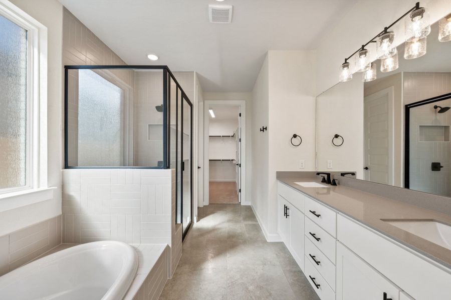 Furnished interior view inside a new home in Lariat, Liberty Hill (Image 16).