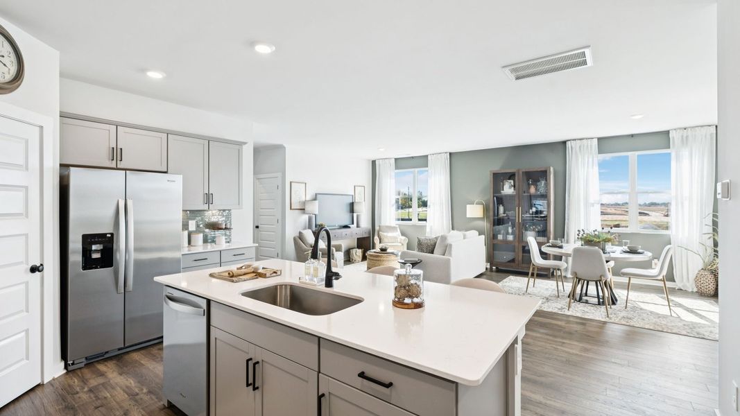 Representative furnished interior of a home built from the IRWIN A by D.R. Horton in Harvest Point, Spring Hill (Image 28).