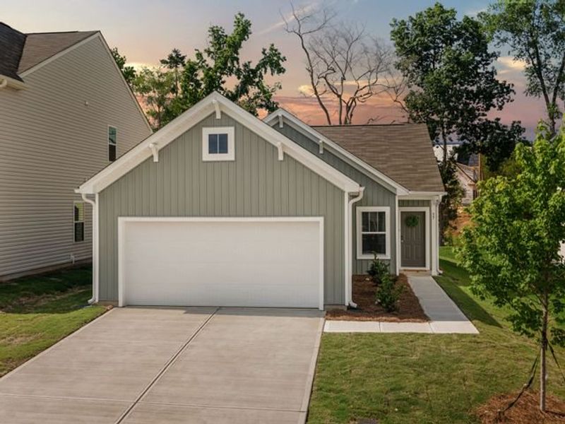 Representative exterior photo of a completed home built from the Canterbury by True Homes in Reeves Crossing, St. George, SC (Image 1). Representative exterior photo of a completed home built from the Canterbury by True Homes in Reeves Crossing, St. George, SC (Image 1).