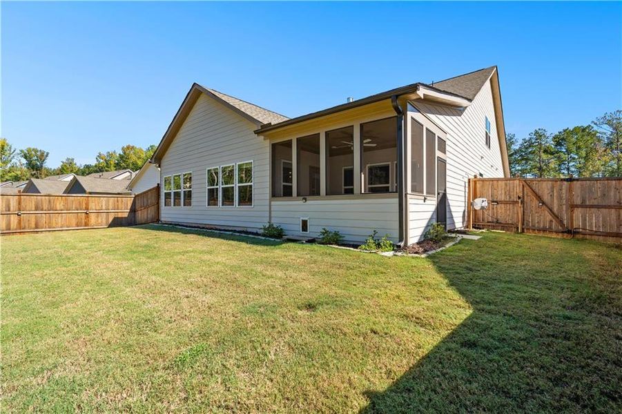 Exterior details and patio area of a home in Candleberry Place, Sharpsburg (Image 28).