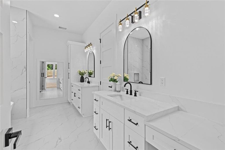 Furnished interior view inside a new home in , Monroe (Image 16).