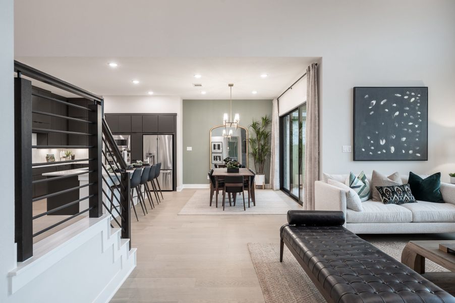 Representative furnished interior of a home built from the Barnhart by Tri Pointe Homes in Dunham Pointe, Cypress (Image 28).