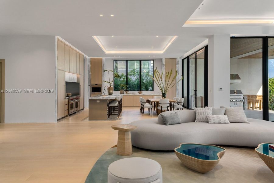 Furnished interior view inside a new home in , Miami Beach (Image 7).