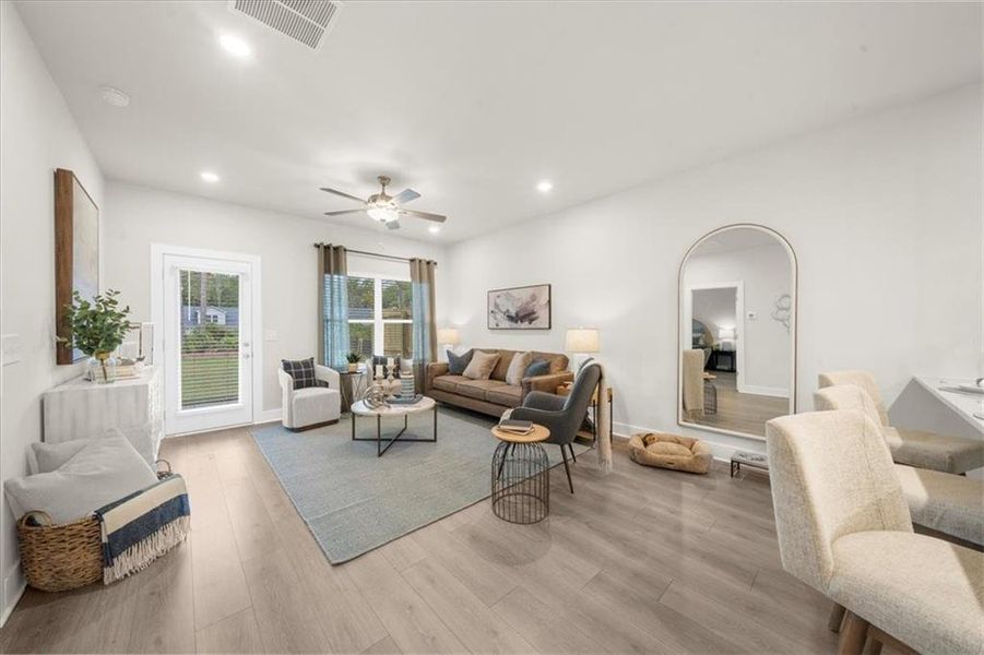 Furnished interior view inside a new home in , Dawsonville (Image 19).