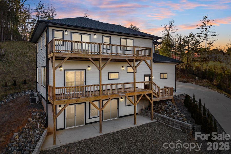 Exterior details and patio area of a home in , Weaverville (Image 3).