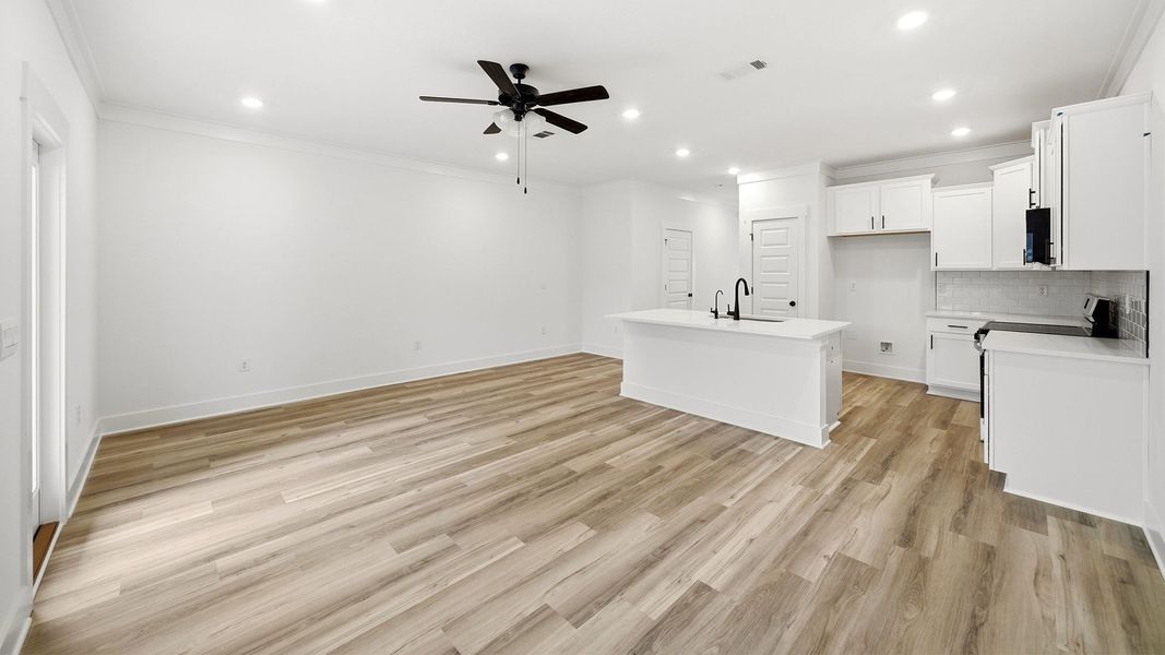 Representative unfurnished interior of a home built from the Palm Interior by D.R. Horton in Palm Street Townhomes, Destin (Image 14).