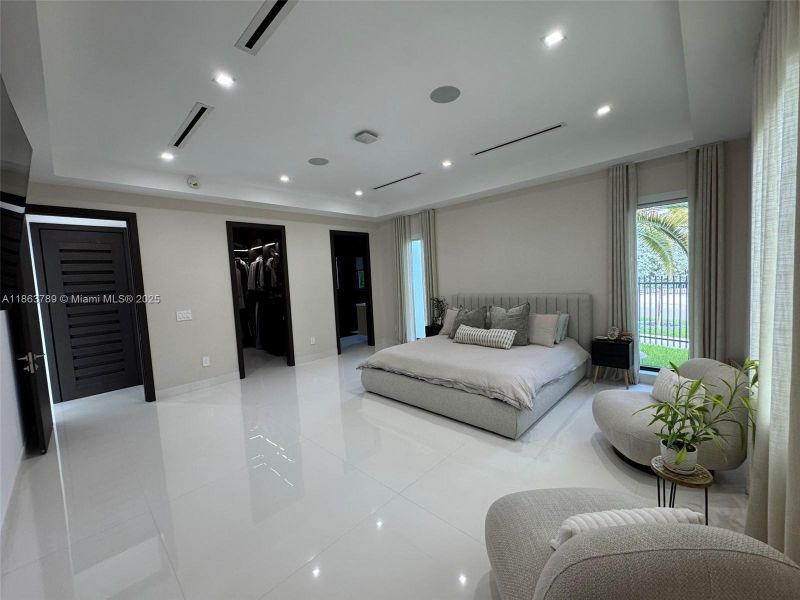Furnished interior view inside a new home in , Miami (Image 5).