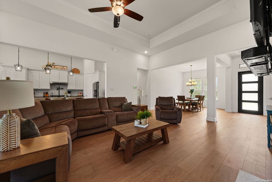 Furnished interior view inside a new home in Legend Park, Castroville (Image 12).