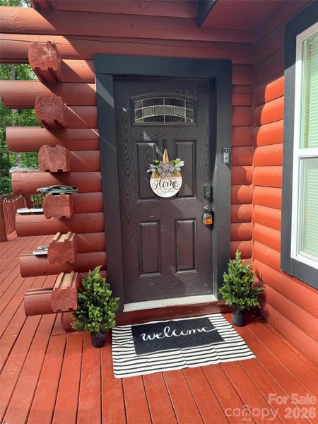 Exterior details and patio area of a home in , Beech Mountain (Image 3).