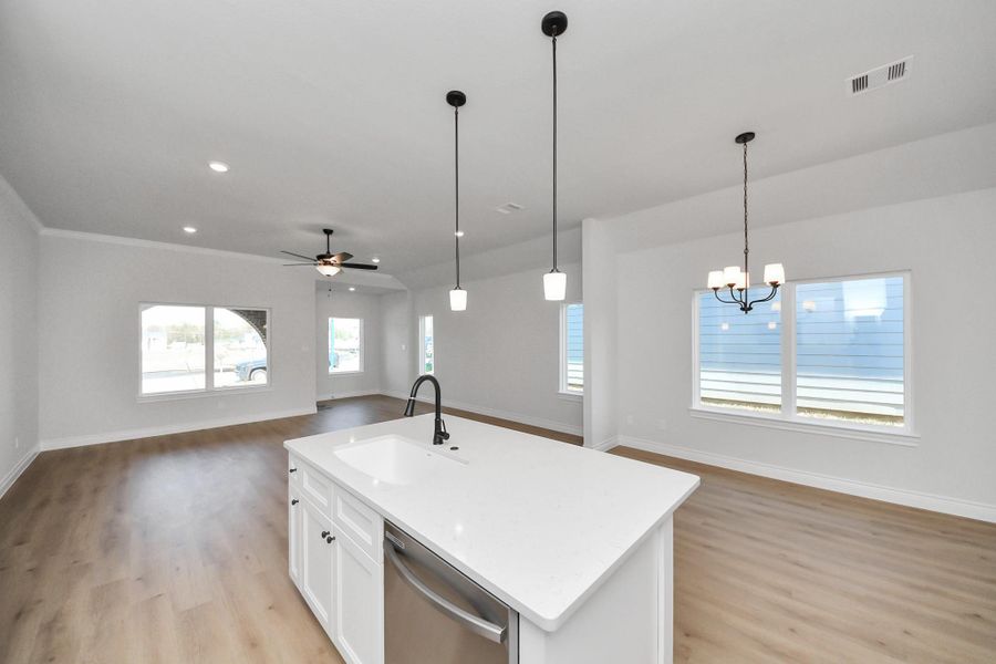 Furnished interior view inside a new home in Lexington Heights, Willis (Image 12). Furnished interior view inside a new home in Lexington Heights, Willis (Image 12).