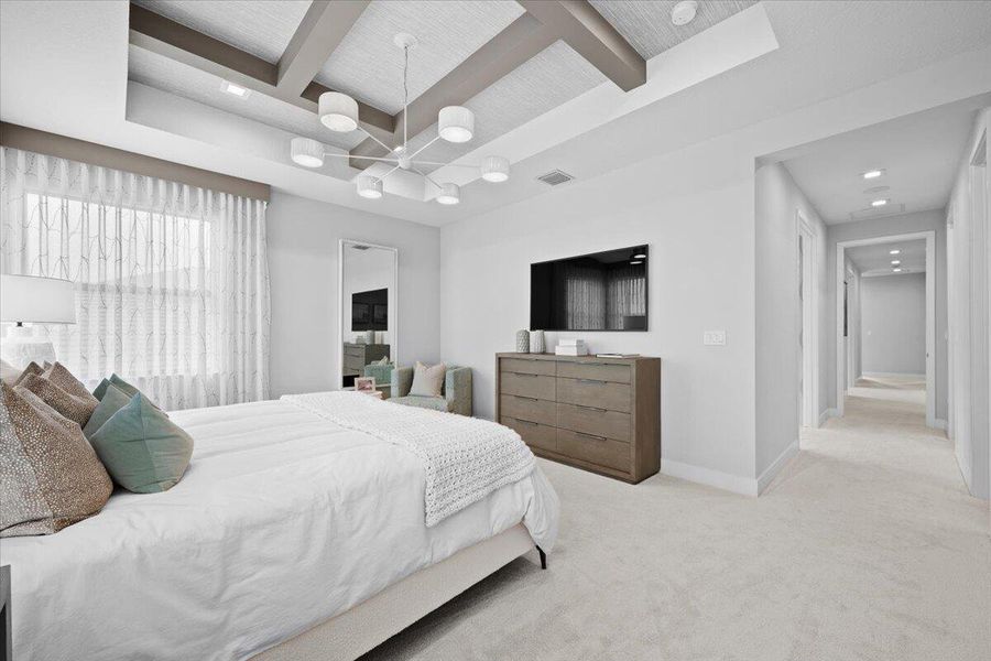 Furnished interior view inside a new home in Apex at Avenir, Palm Beach Gardens (Image 41).