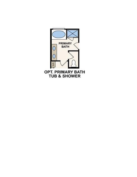 2D floor plan layout for the Champlain by Century Communities in Mirabella, Brookshire, TX (Image 3).