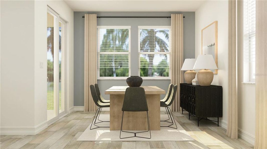 Furnished interior view inside a new home in Stonegate Preserve: The Manors, Palmetto (Image 2).