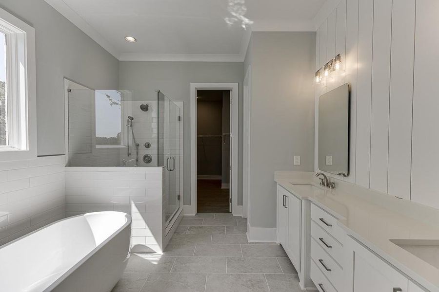 Furnished interior view inside a new home in , Buford (Image 18).