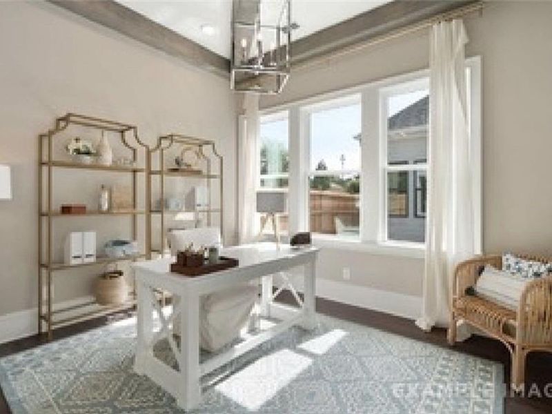 Furnished interior view inside a new home in The Village at Towne Lake, Woodstock (Image 14).