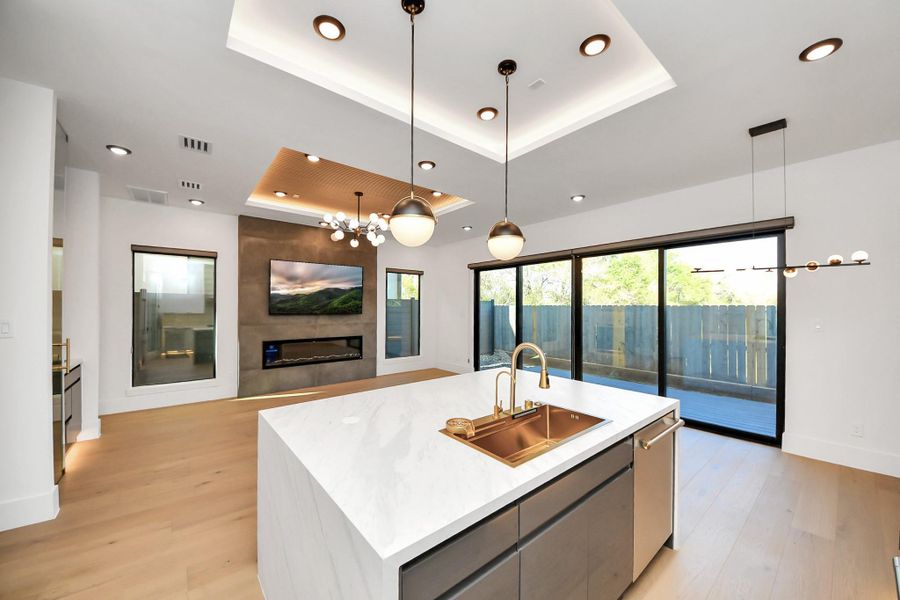 Furnished interior view inside a new home in , Stafford (Image 11).