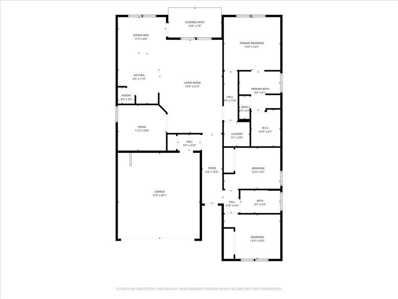 2D floor plan layout of this home in Waterstone, Kyle, TX (Image 5).