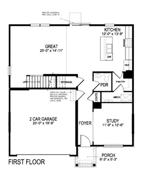 2D floor plan layout of this home in Brighton Crossing, Brighton, CO (Image 3).