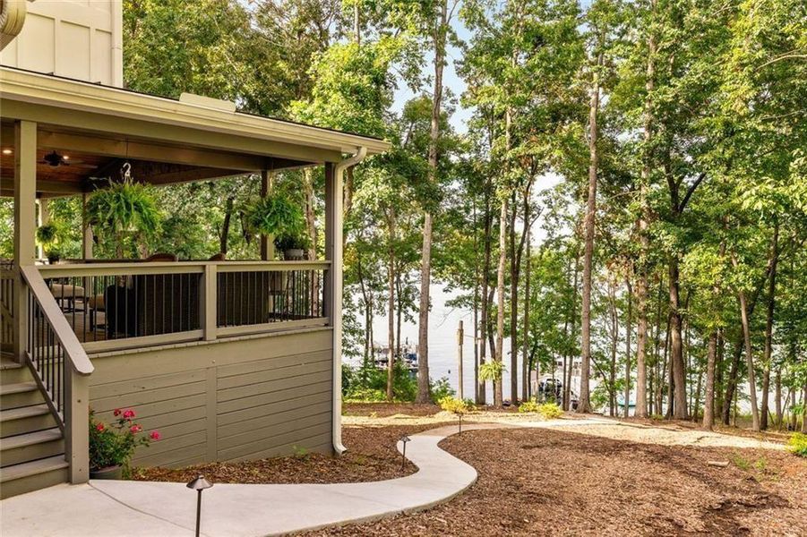 Exterior details and patio area of a home in , Gainesville (Image 32).