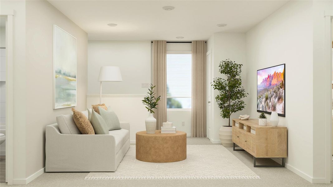 Furnished interior view inside a new home in Elm Creek, Elgin (Image 10).