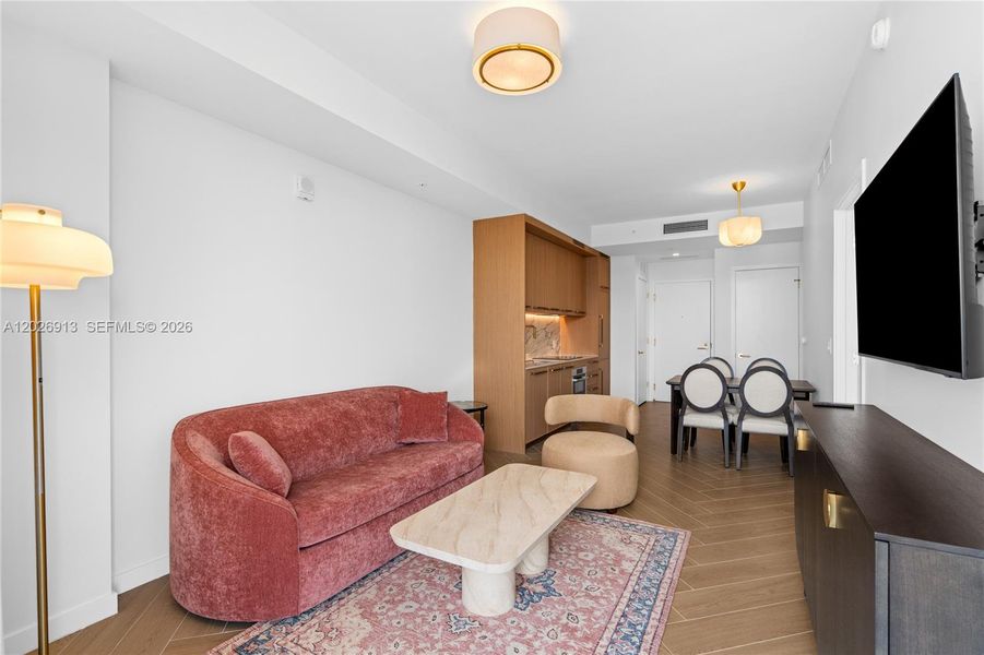 Furnished interior view inside a new home in , Miami (Image 5).