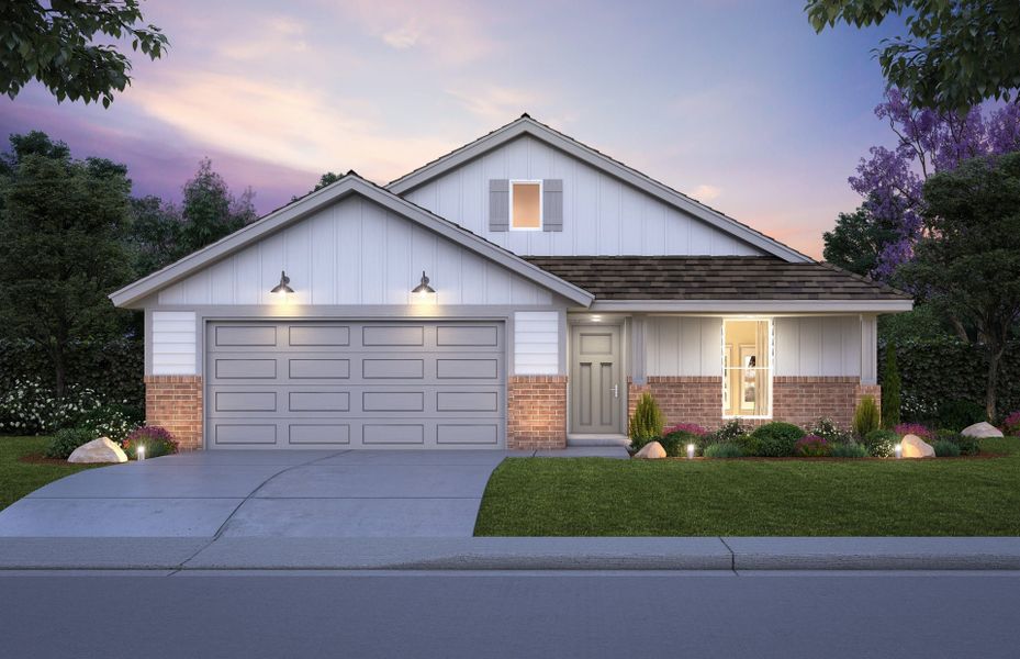 Front exterior of a home in the Hill & Dale Ranch community, located in Splendora, TX (Image 12).