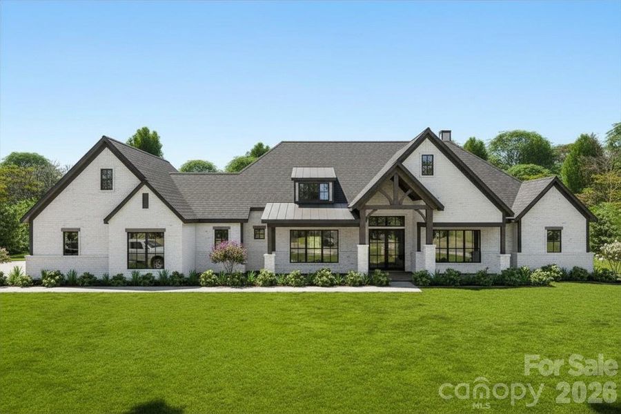 Front exterior of a new home in , Marshville, NC, highlighting curb appeal (Image 21).