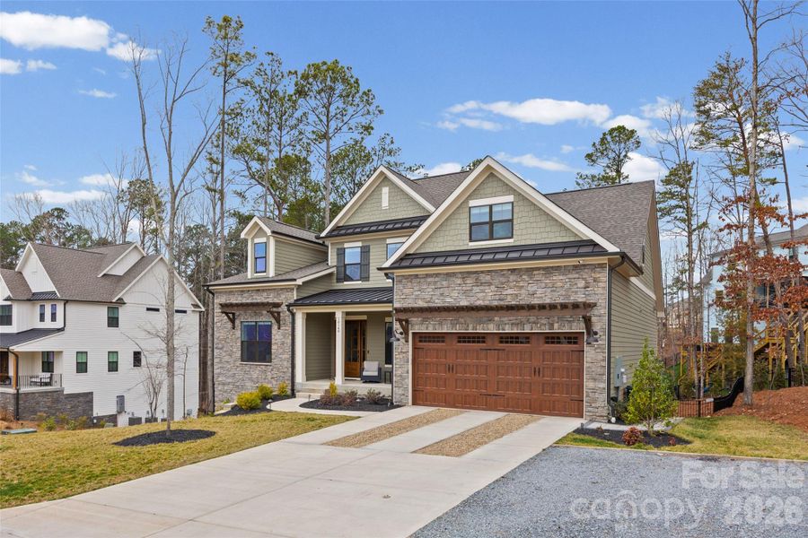 Front exterior of a new home in , Charlotte, NC, highlighting curb appeal (Image 21).