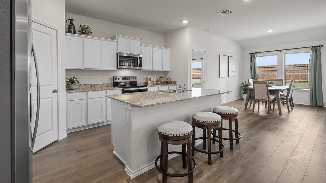 Furnished interior view inside a new home in Stonewyck Farms, Ennis (Image 14).