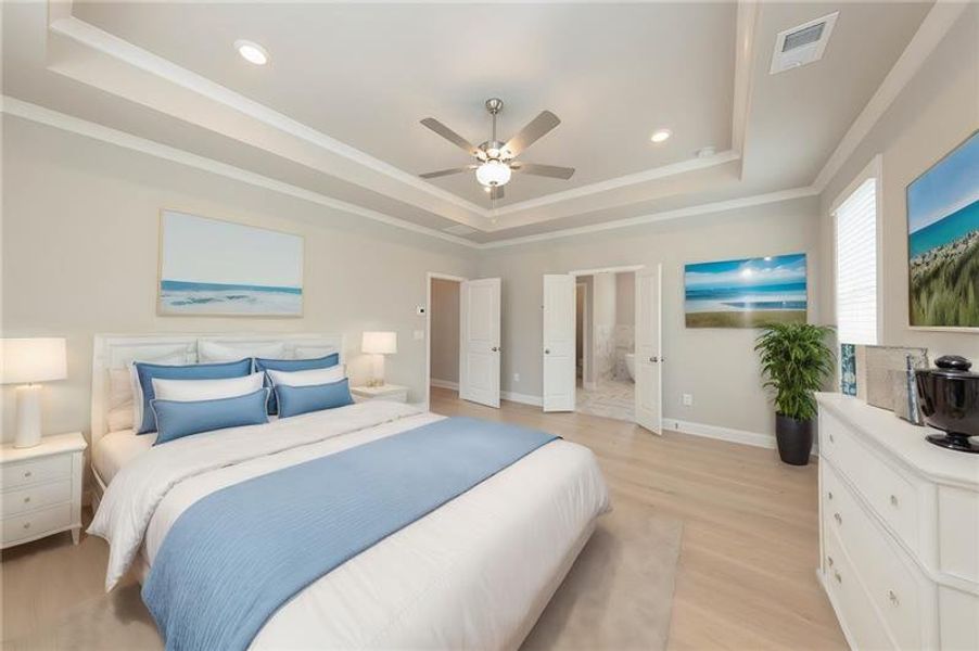 Furnished interior view inside a new home in Livingstone Park, Kennesaw (Image 12).