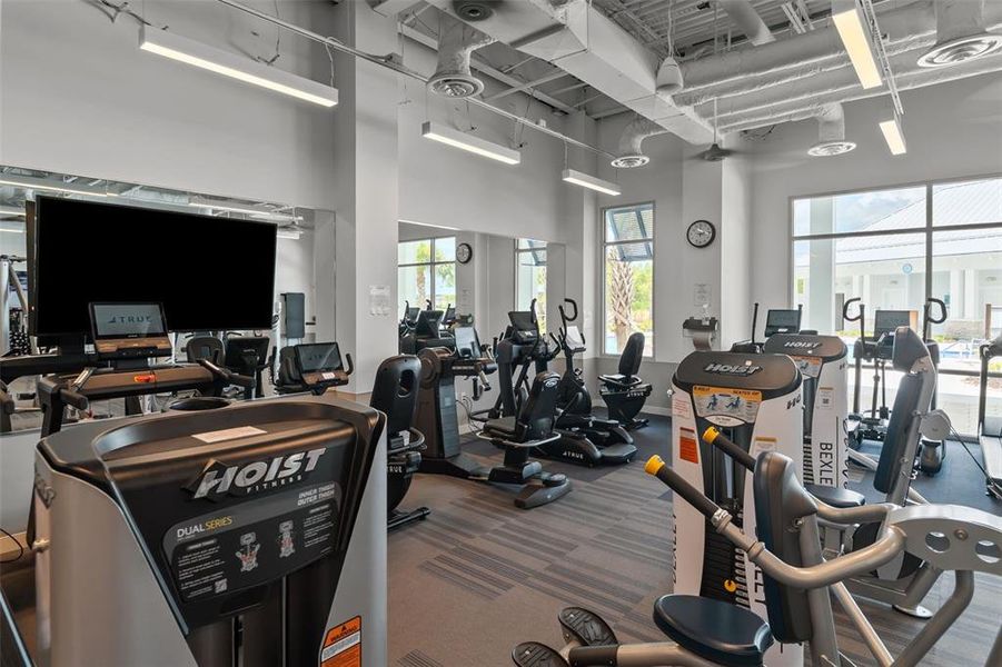 Fully equipped gym with everything you need.